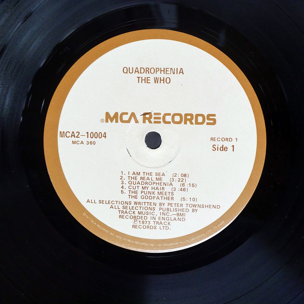 米 US盤 THE WHO/QUADROPHENIA/TRACK MCA210004 LP - メルカリ