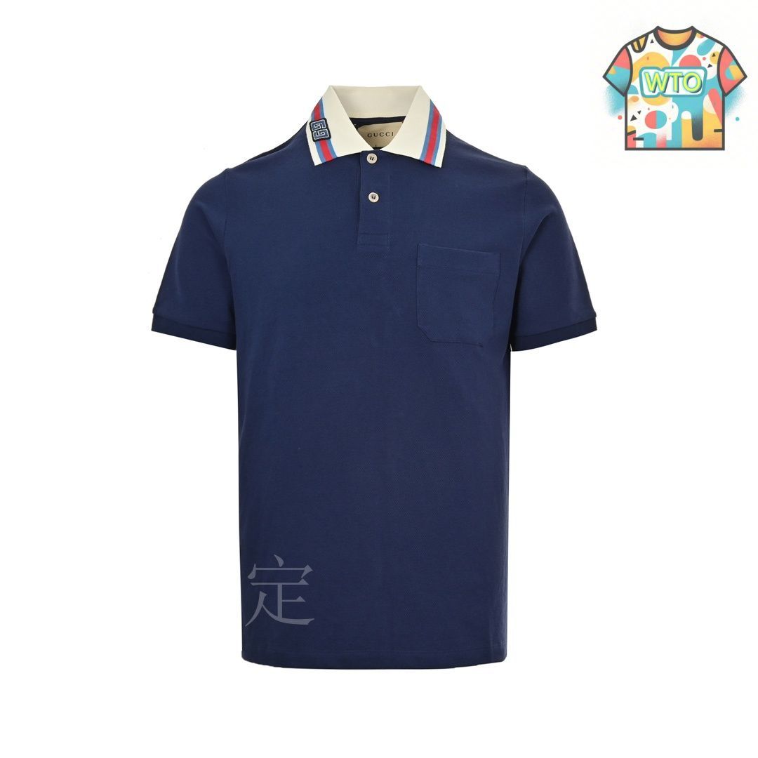 今日特価】Gucci / グッチ 24ss ポロシャツ カラストライプ