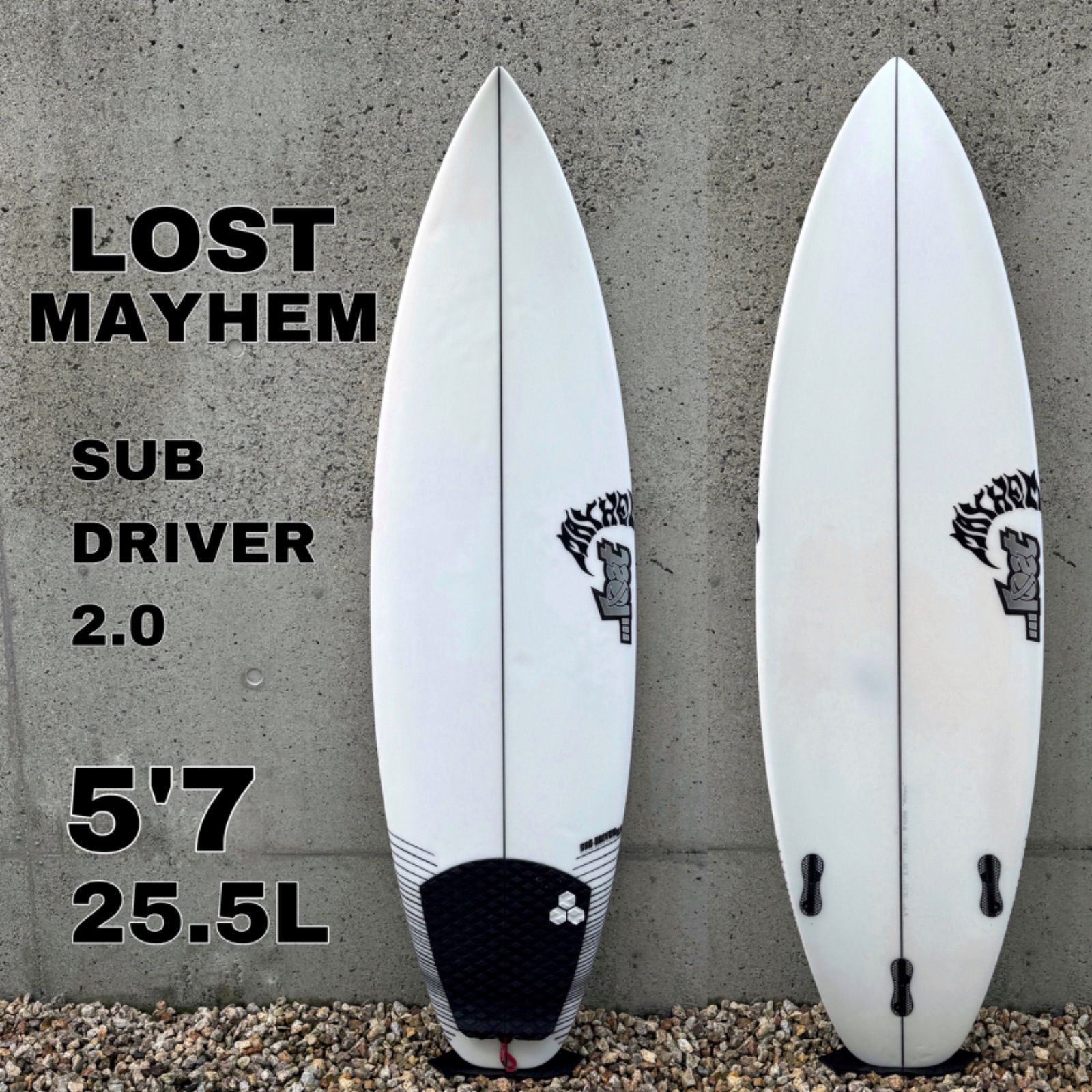 流行 LOST サブドライバー2.0 5'7 SUB-DRIVER サーフィン・ボディボード