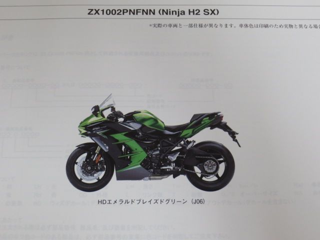 22 ZX1002 RNFNN JA Ninja H2 SX ニンジャ カワサキ パーツリスト