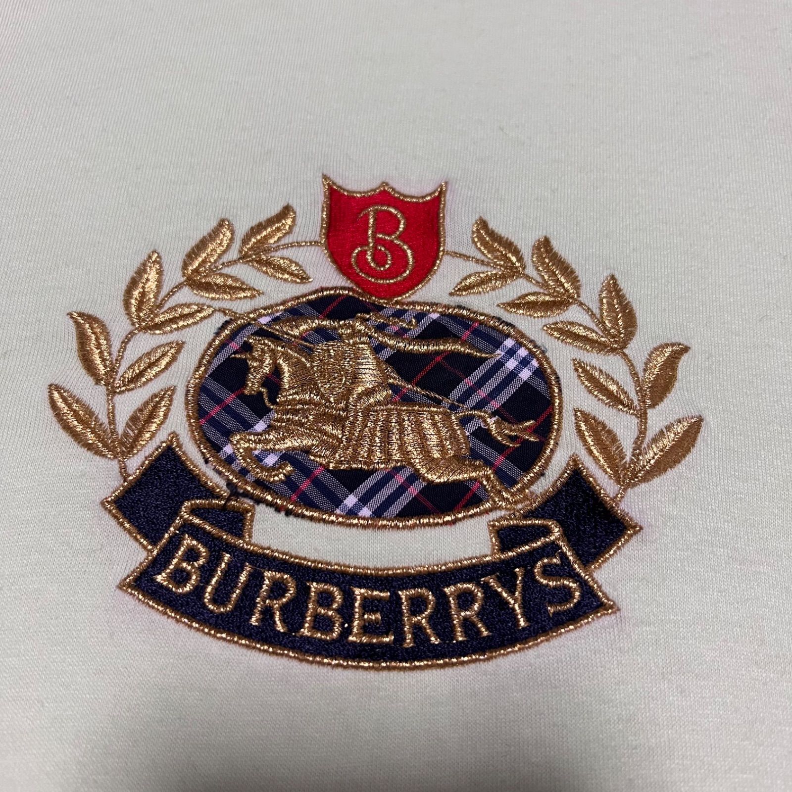 希少カラー BURBERRY バーバリー 刺繍ロゴTシャツ 半袖