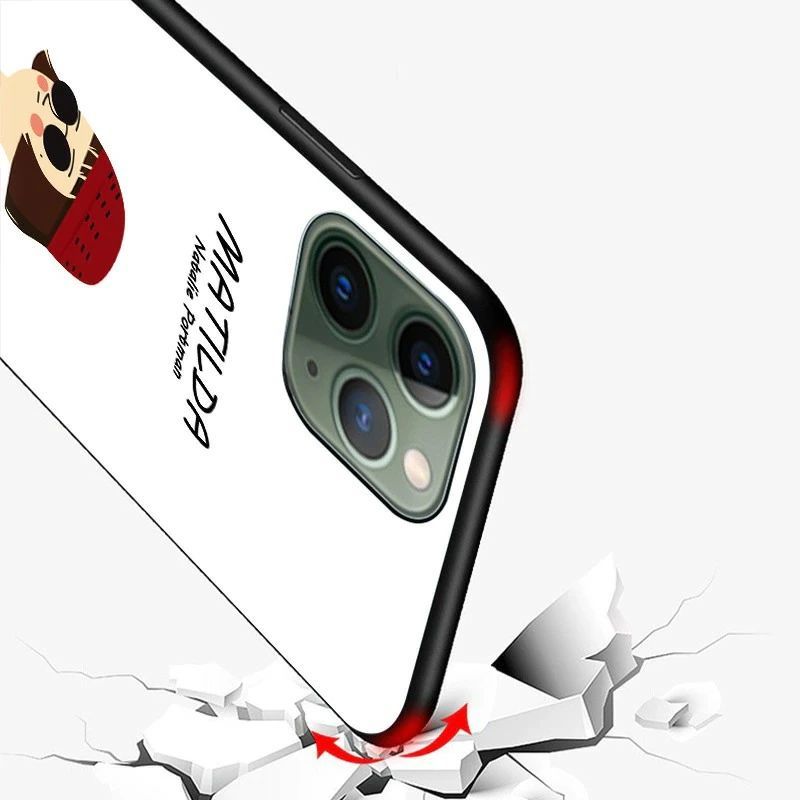 iphone ケース おもしろ LEON 白iPhone 15 15Pro 15Plus 15ProMax ケース 耐衝撃 スマホケース アイフォン カバー 軽量 おしゃれ かわいい 映画 韓国 レオン マチルダ 誕生日 記念日 salect ギフト