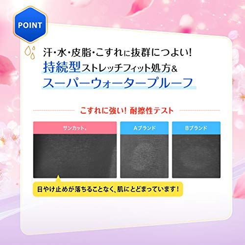 サンカット KOSE 日焼け止め パーフェクト UV ジェル SPF50+ PA++++ ウォータープルーフ 桜の香り 100グラム (x 1)