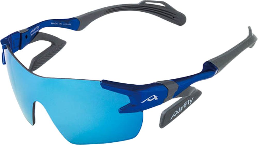 エアフライ Airfly 鼻パッドのないスポーツサングラス AF-901 C-3K BLUE ブルー サングラス メガネ 可視光線透過率12 UVカット率99以上 キッズ 子供 AF901C3K フレーム|ブルーレンズ|ブ