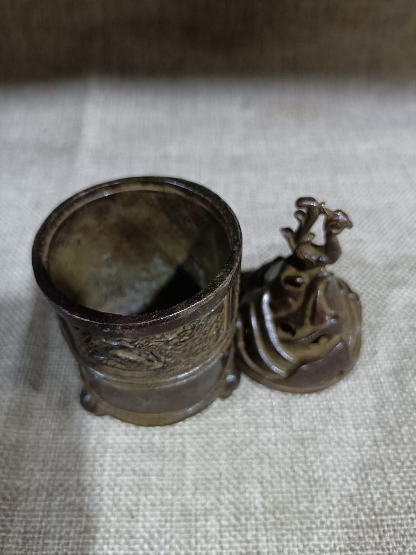 銅製 香炉 龍鳳博山香り炉 檀香炉 茶道具 香道具 装飾品 工芸品 置物 銅器 三足龍鳳薫炉 茶台薫香炉 茶道具 香道具 装飾品 工芸品