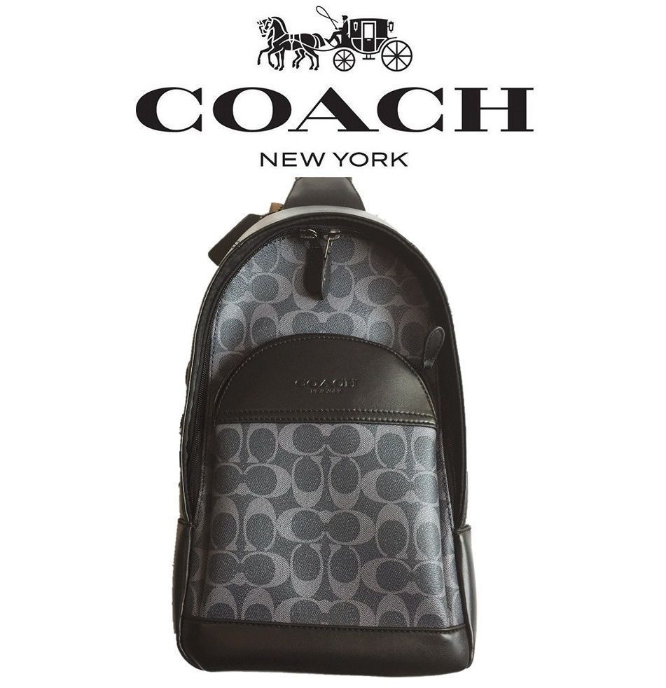 ＜コーチバッグ＞COACH/コーチバッグ ボディーバッグ F39942 ミッドナイトブルー クロスボディー ショルダーバッグ スリングバッグ　 斜めがけバッグ アウトレット品 紙袋付属　新品未使用