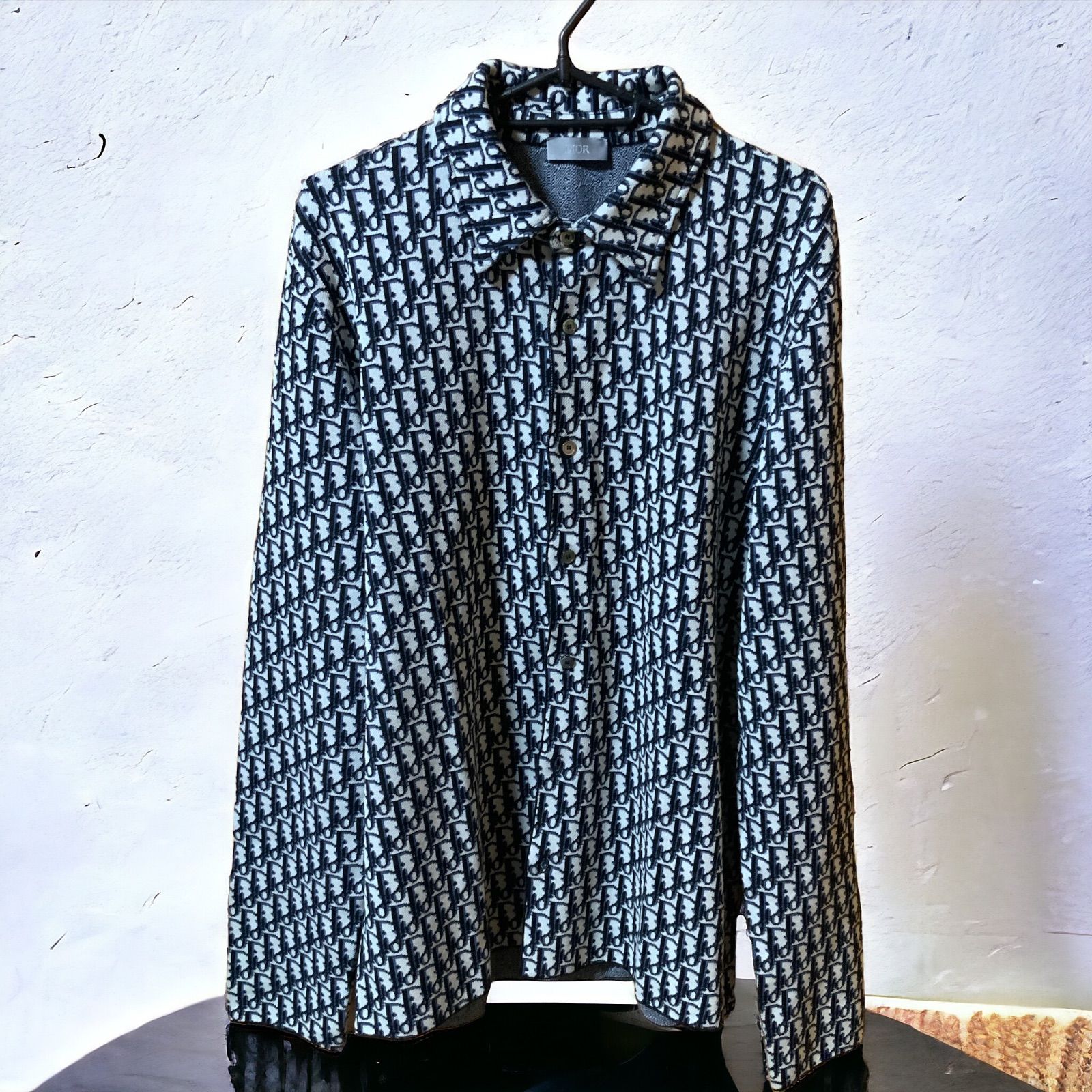 国内発送 Dior オブリーク オーバーコットンニットシャツ M (Dior ｜その他
