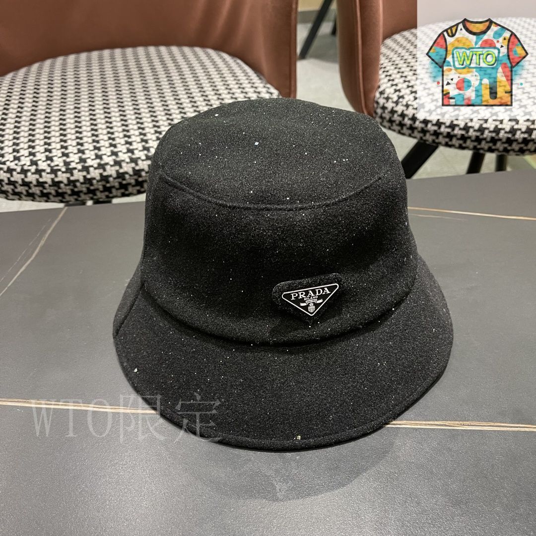 今日特価】Prada 黒?亮? レディース サマーハット - メルカリ