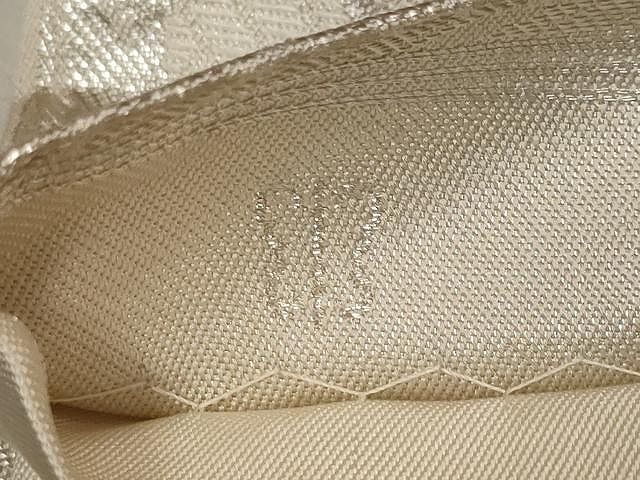 平和屋着物○西陣 川島織物 六通柄 本袋帯 唐織 青海波 銀糸 正絹 逸品