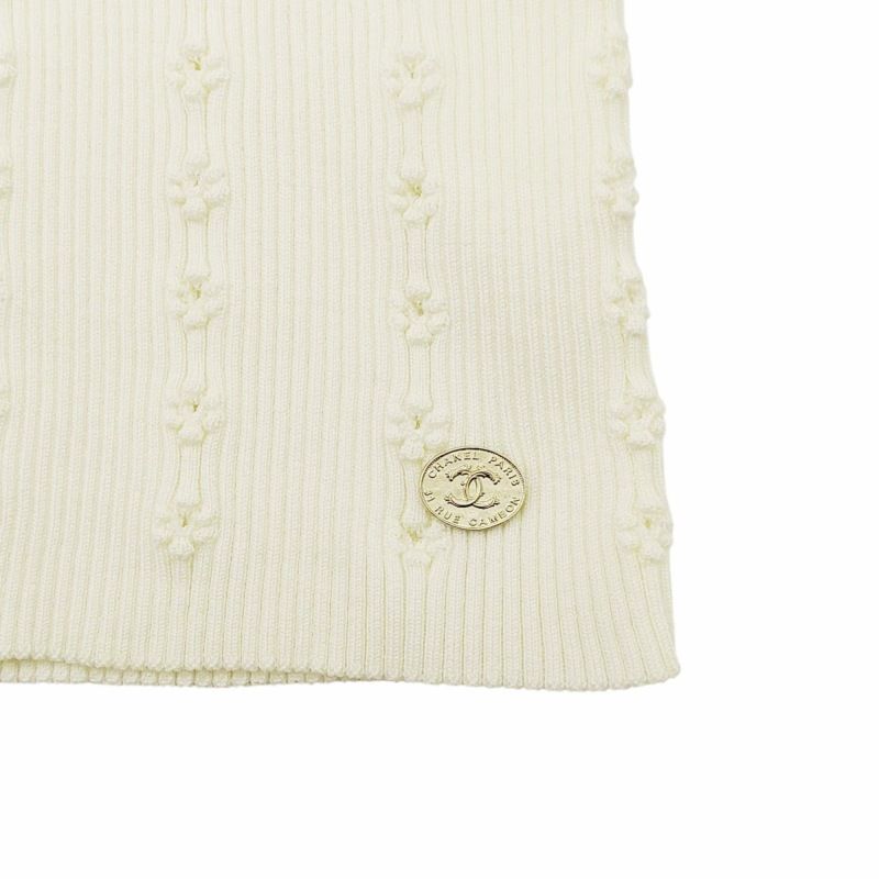 シャネル CHANEL 22SS リブニット カットソー ロゴ ココマーク 半袖  