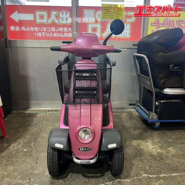 激安販売、最安価に挑戦。 店頭引取り|エリア 配送 Serio セリオ 遊歩スキップ SH01 ローズピンク 電動カート セニアカー 戸塚店