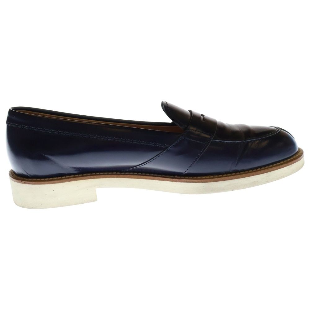 TOD'S (トッズ) コインローファー シューズ ネイビー レザー 37