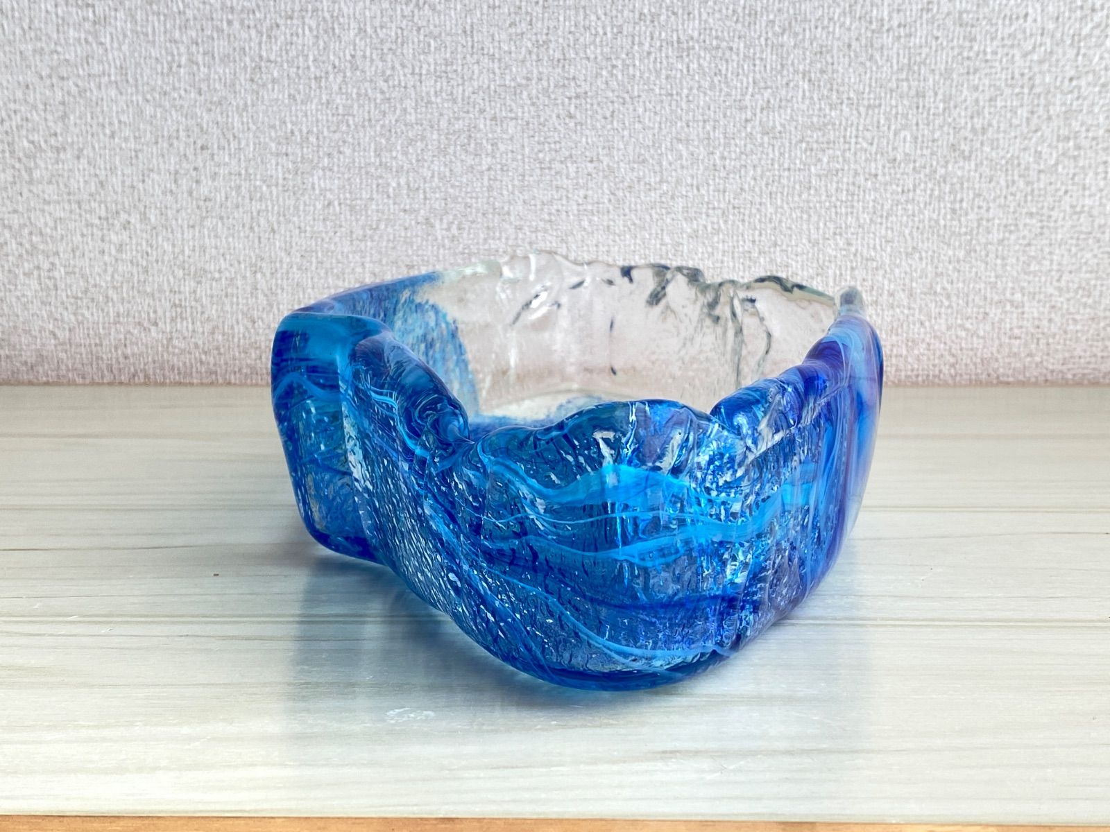 ガラス製 水盤 花器 花瓶 華道 花道 生花 活花 生け花 池坊 中古