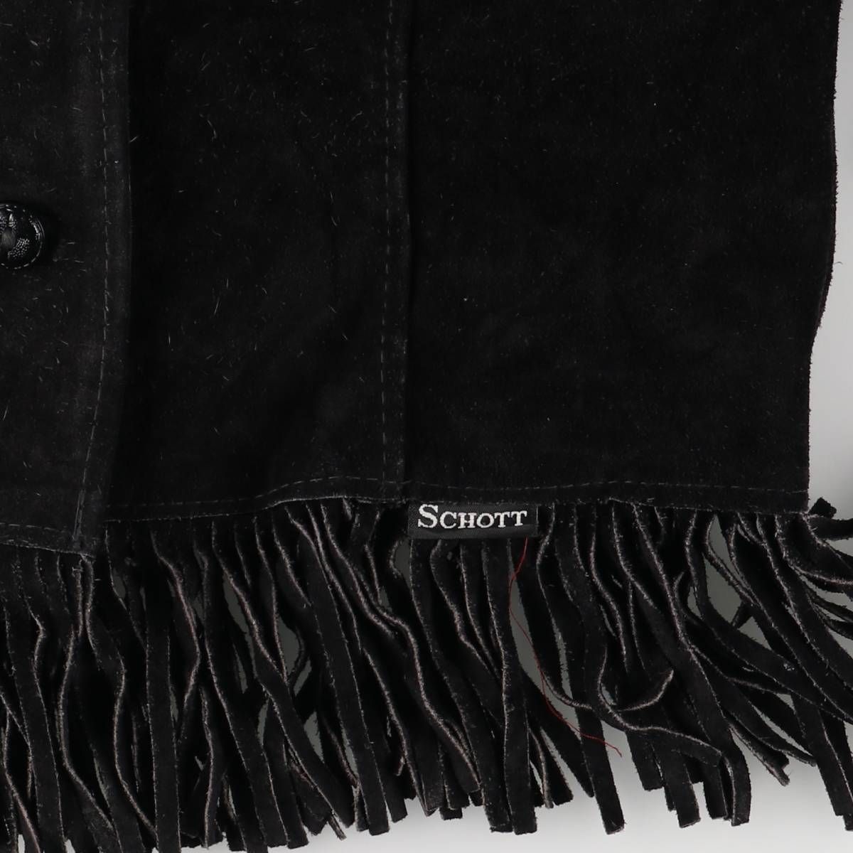 古着 70年代 ショット SCHOTT WESTERN クロップド丈 フリンジ スエード 