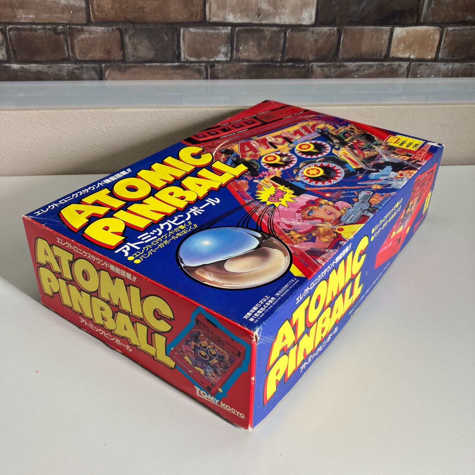 美品 TOMY アトミックピンボール パチンコ おもちゃ トミー工業