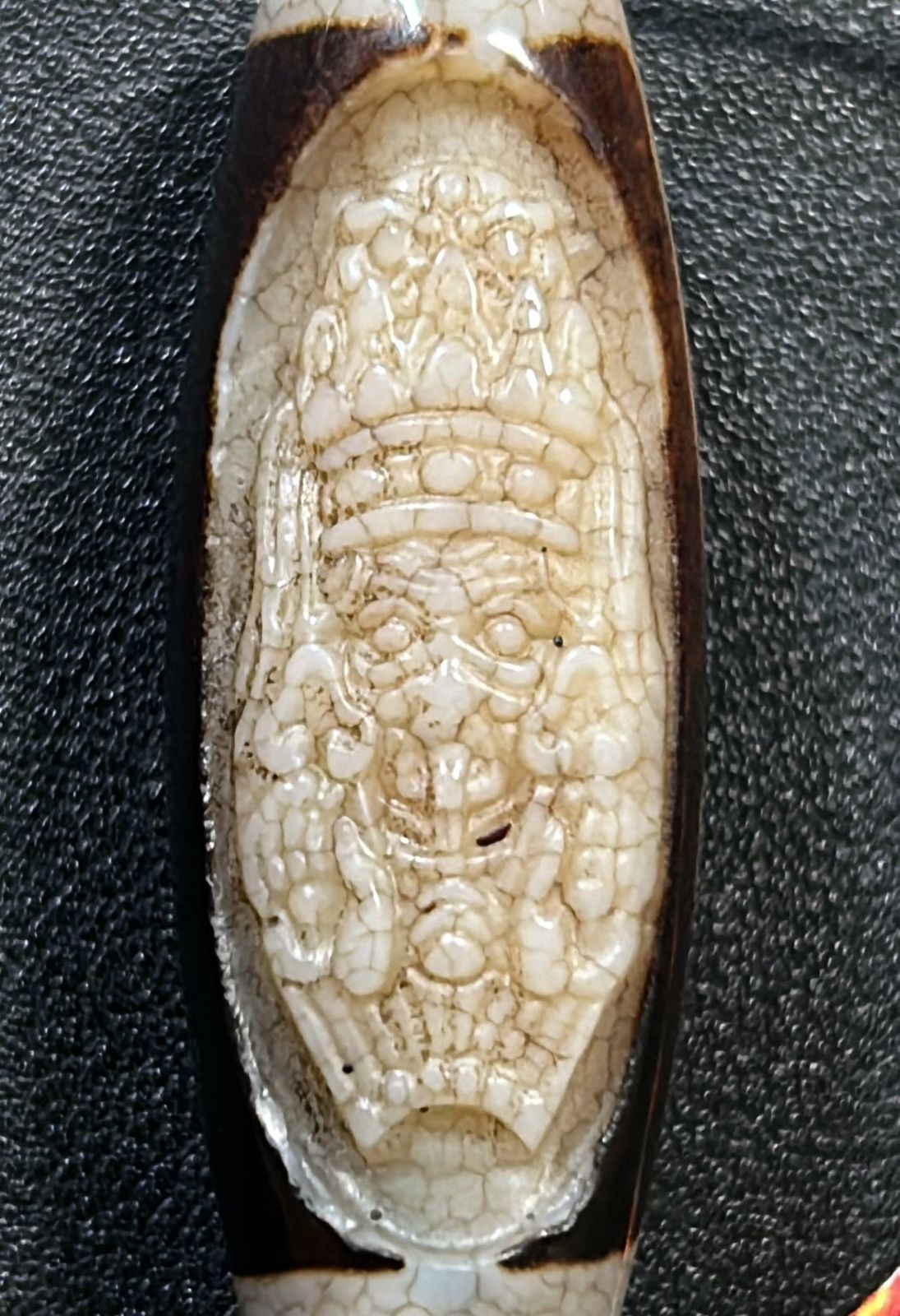 dzi beads ジービーズ 西蔵 ヒマラヤ白玉髄 龍紋 平型 九眼天珠 dzi beads ジービーズ 西蔵 ヒマラヤ白玉髄 龍紋 平型 九眼天珠