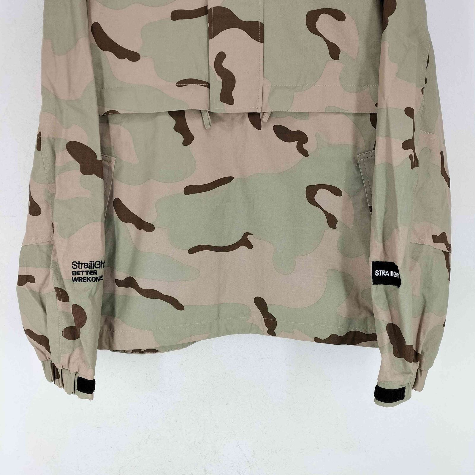 STRAIIIGHT(ストレイト)  TEX-LOGO ANORAK JACKET 3C DESERT CAMO メンズ  L【中古】【ブランド古着バズストア】 ストレイト STRAIIIGHT TEX-LOGO ANORAK JACKET 3C DESERT CAMO メンズ L