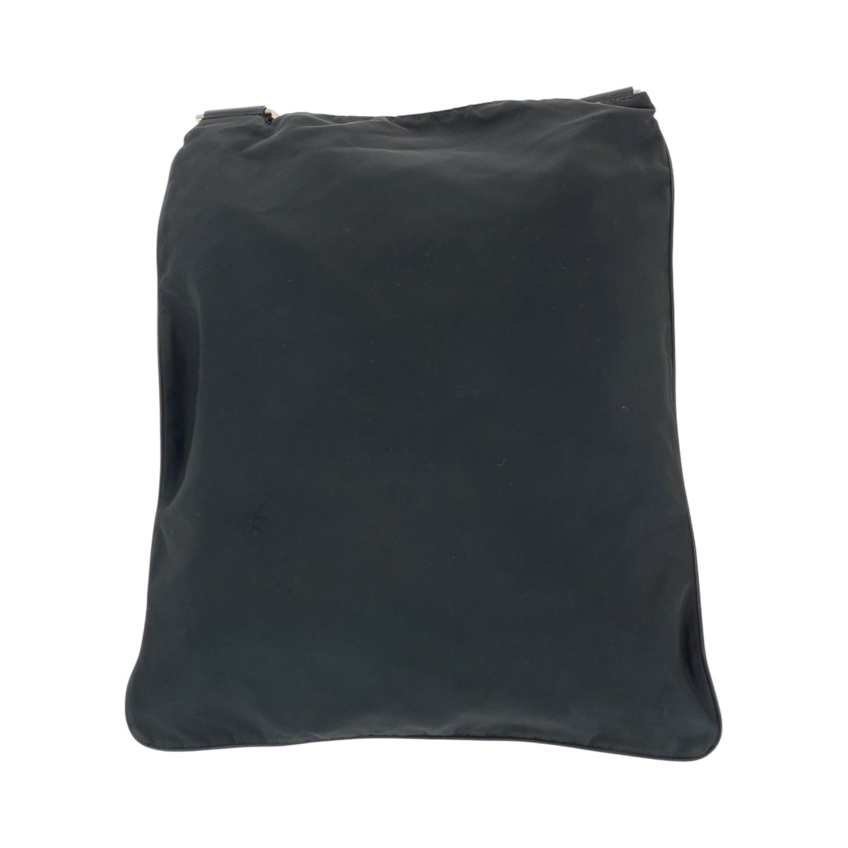 美品 PRADA プラダ テスート 三角ロゴプレート ブラック 黒 シルバー  