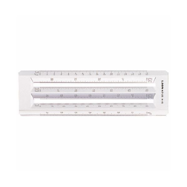 （まとめ）ライオン事務器 ヘキサスケール全長210mm×厚さ4mm 再生アクリル