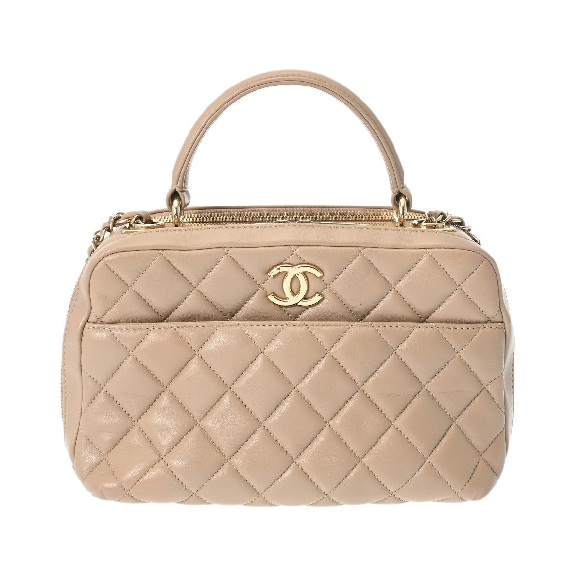 新色【ころんと可愛い♡】CHANEL 2way ボーリングバッグ ころんと可愛い♡】CHANEL 2way ミニボーリングバッグ