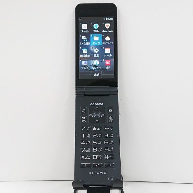 arrows ケータイ F-03L ドコモ ブラック 本体 c12125