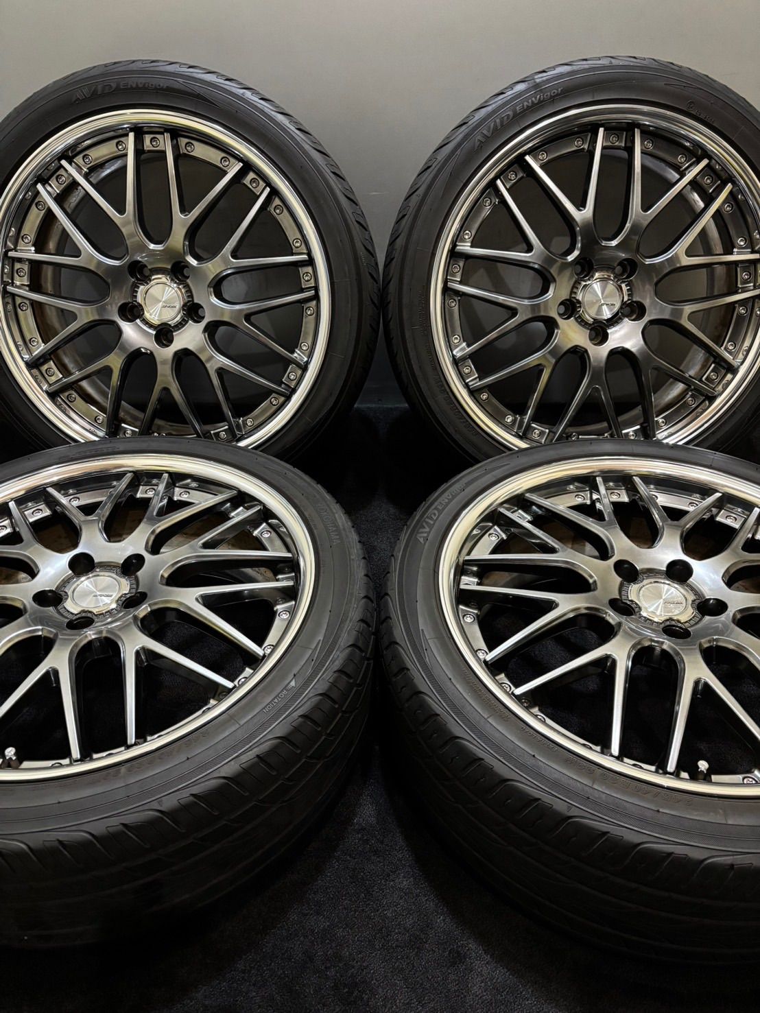 245|40R20 YOKOHAMA|AVID ENVIGOR 23年製 WORK ランベック LM1 20インチ 8.5J 55 114.3 5H 夏タイヤ 4本 南7-K400