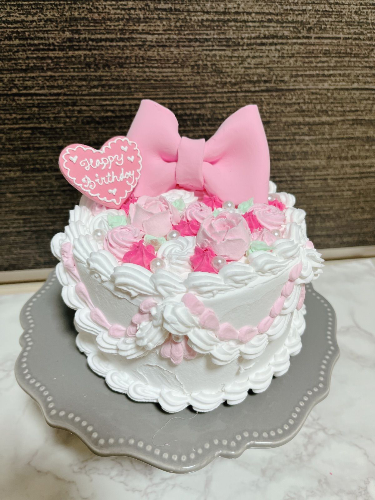No.4 推しケーキ クレイケーキ フェイクスイーツ - メルカリ
