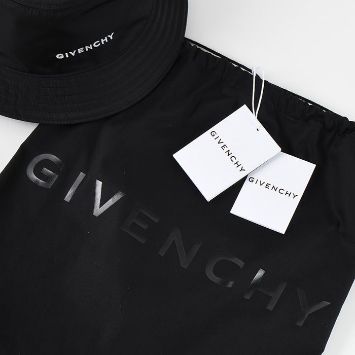 ジバンシー ロゴ バケットハット サイズ59 ナイロン メンズ GIVENCHY