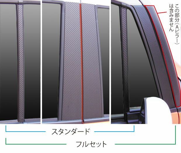 【送料無料】 ハセプロ　マジカルアートシート　カーボン調 ピラーフルセット 合計10枚 スズキ　ハスラー / HUSTLER　MR31S　（H25/11〜） ブラック/ シルバー/ ガンメタ/ レッド/ パールホワイト