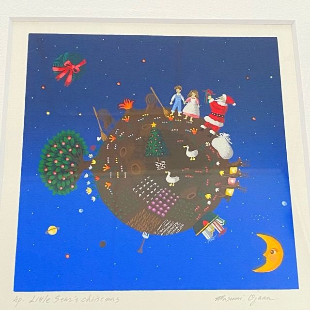小澤摩純 Little Star Christmas（星を巡るサンタ）AP（作家保存）裏面