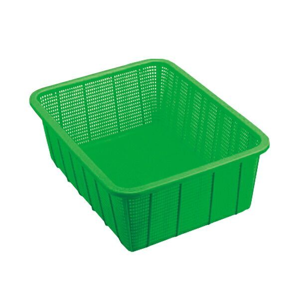 セキスイ 角かご 深型 大 K5442 ライトグリーン