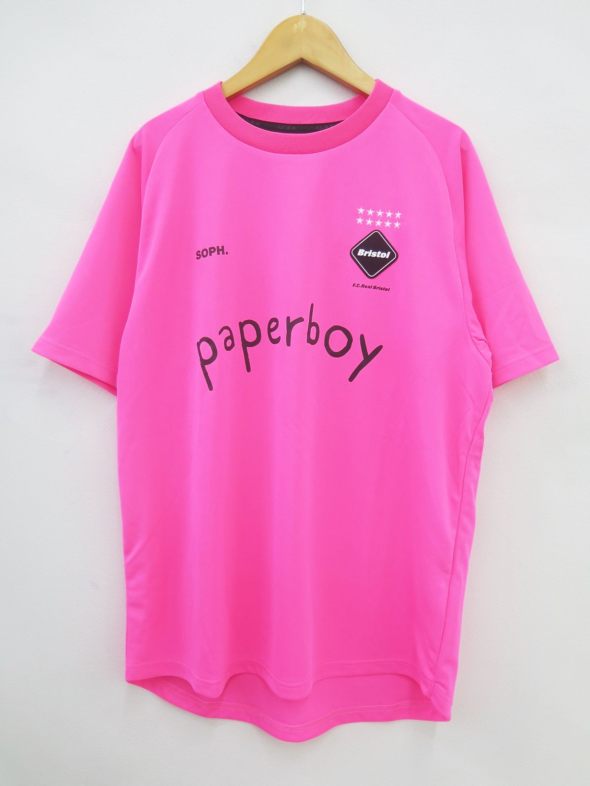 F.C.Real Bristol×paperboy エフシーレアルブリストル/ペーパーボーイ FCRB-240149 24SS paperboy S/S PRE MATCH TOP プレマッチトップ　未使用美品　M