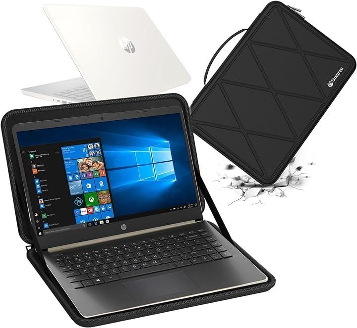 Smatree ハードEVA保護スリーブケース 14インチ HP ラップトップ - 14t-dq300/14t-dq500/14-fq2097nr 専用ノードパソコンハードケース 防水( Black，  For HP 14インチ（M63）)