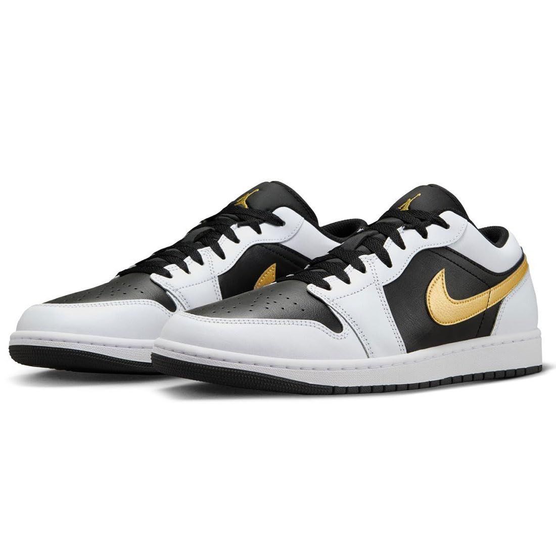 [ナイキ] エア ジョーダン 1 ロー AIR JORDAN 1 LOW サミットホワイト/ブラック/ゴールド 553558-172 28.0cm [サミットホワイト/ブラック/ゴールド] [28.0 cm]