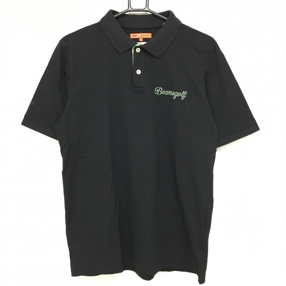 BEAMS GOLF/ビームスゴルフ ポロシャツ XL 黒 日本製！ BEAMS GOLF（ビームスゴルフ）の「BEAMS GOLF ORANGE LABEL