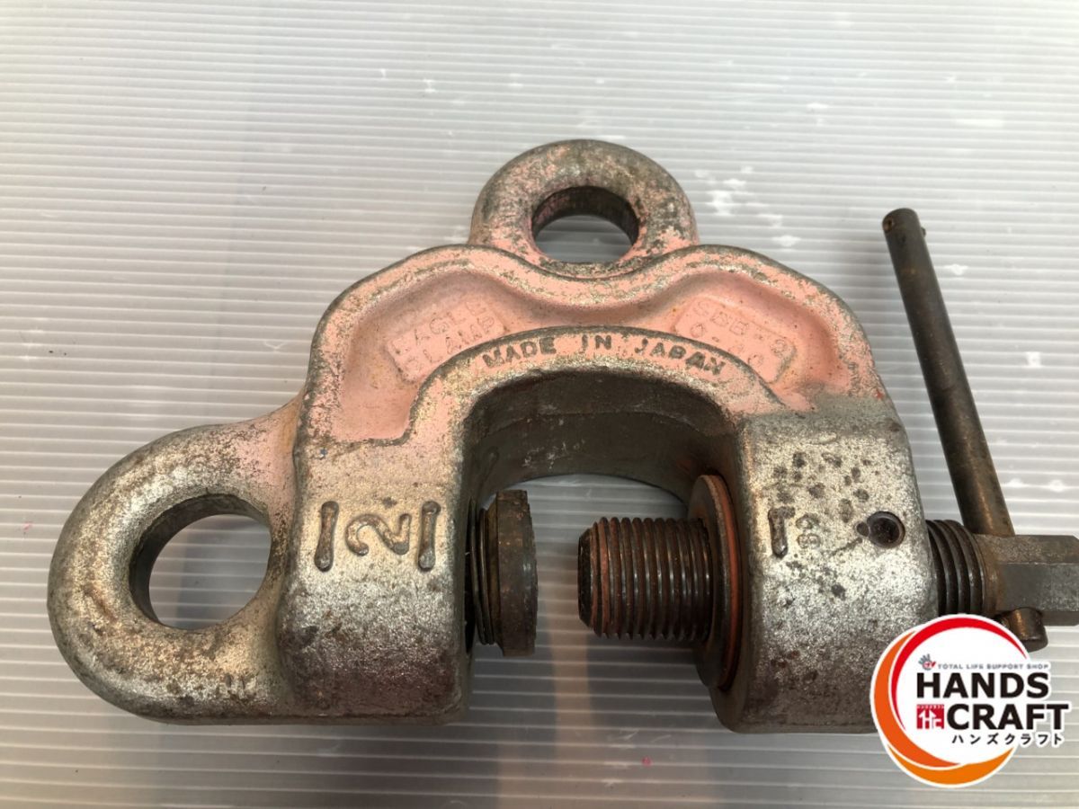 イーグルクランプ ねじ式クランプ SBB-2 最大使用荷重2t クランプ範囲0-40㎜ 全方向吊上げ