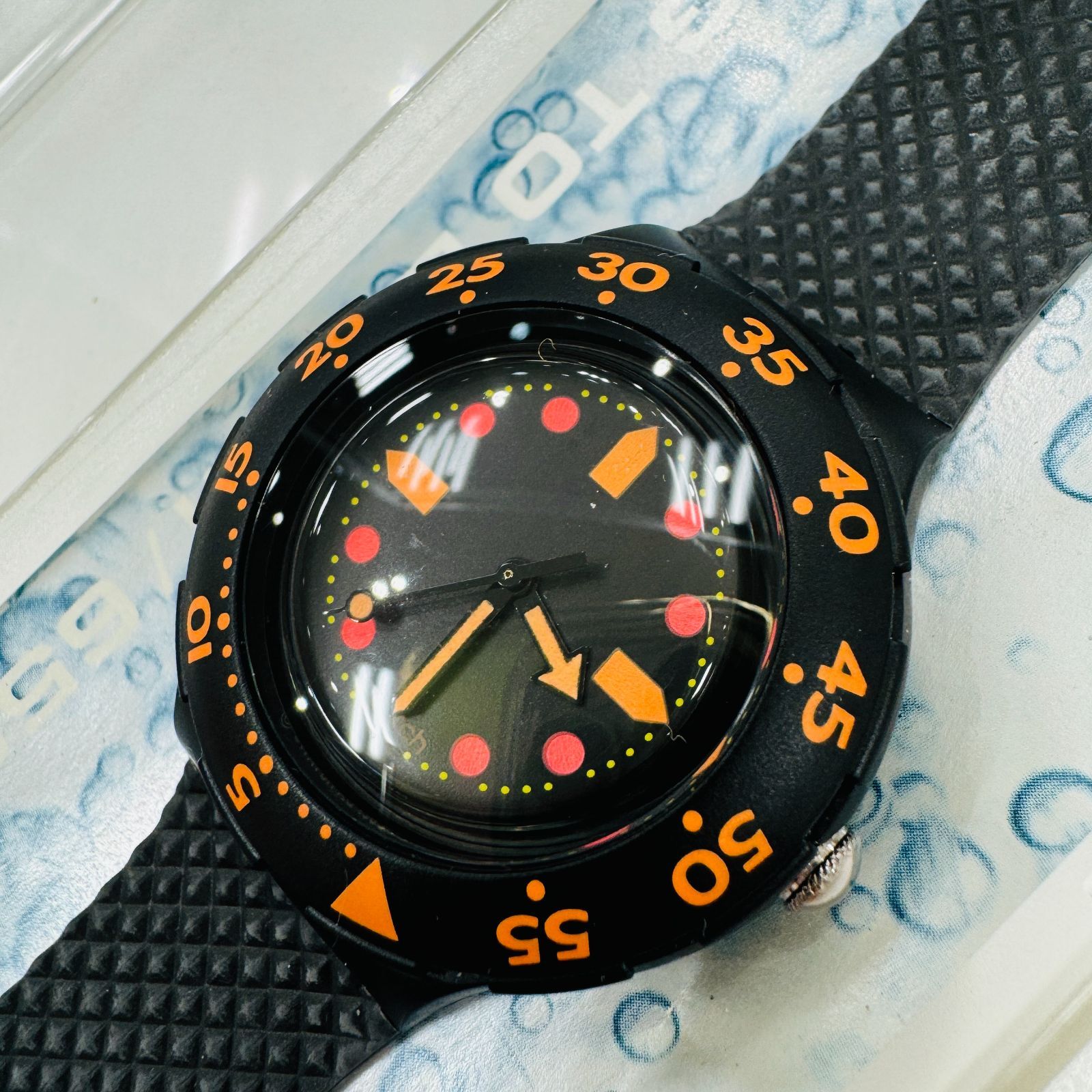A【保管品】SWATCH スウォッチ 初代スクーバ200 グレートバリアリーフ 