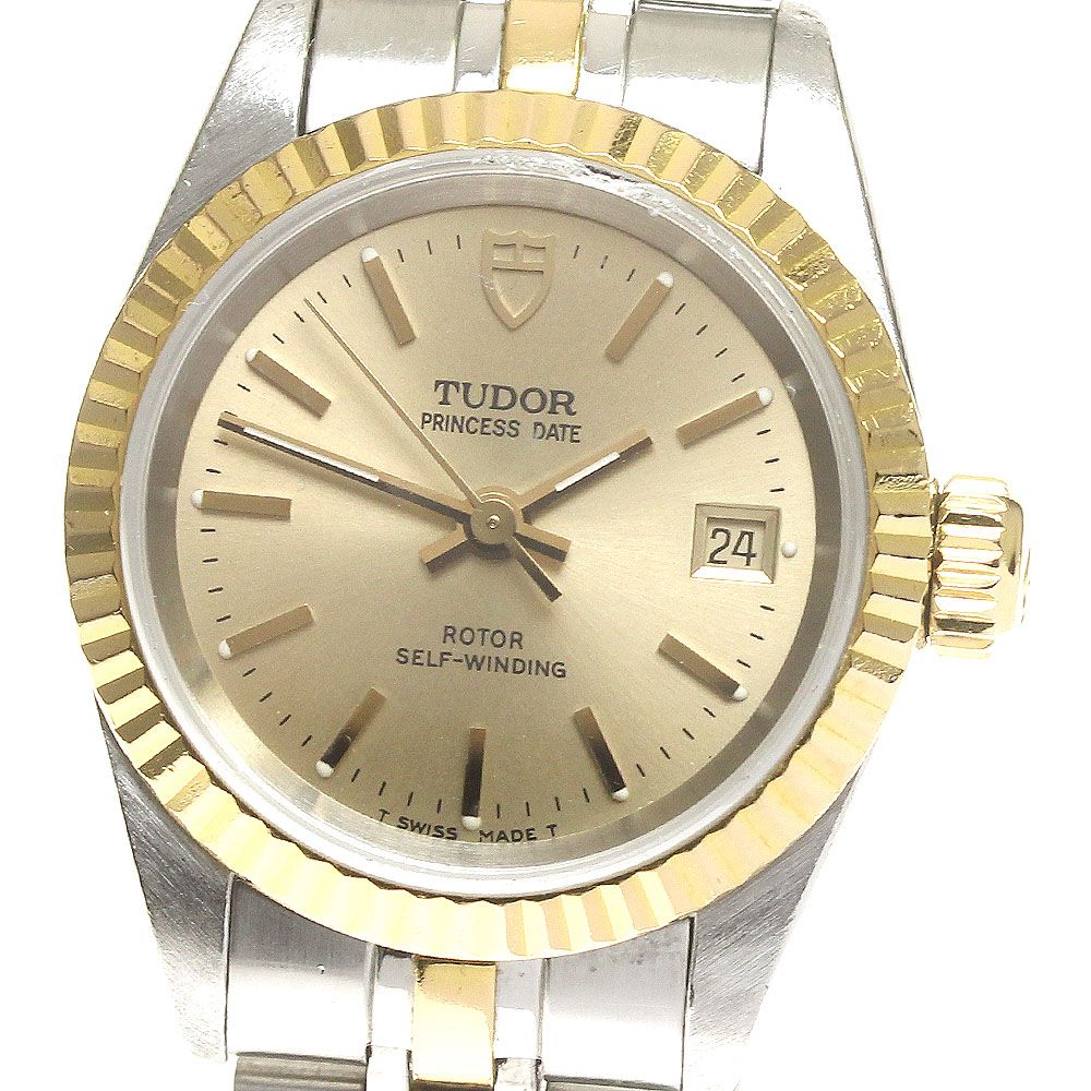 チュードル TUDOR 92413 プリンセスデイト YGコンビ Cal.2671 自動巻き レディース箱・保証書付き_802076