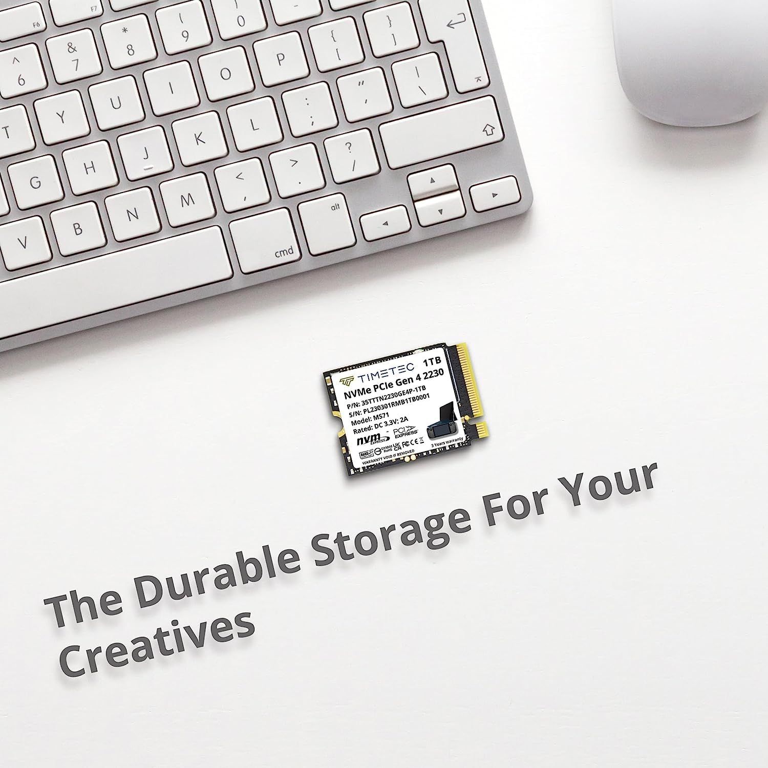 Timetec 内蔵型SSD M.2 2230 NVMe PCIe 8Gb | 秒３年サポート M.2 PCIe 2230 Gen 4x4 1TB VETTDRUCK_DE