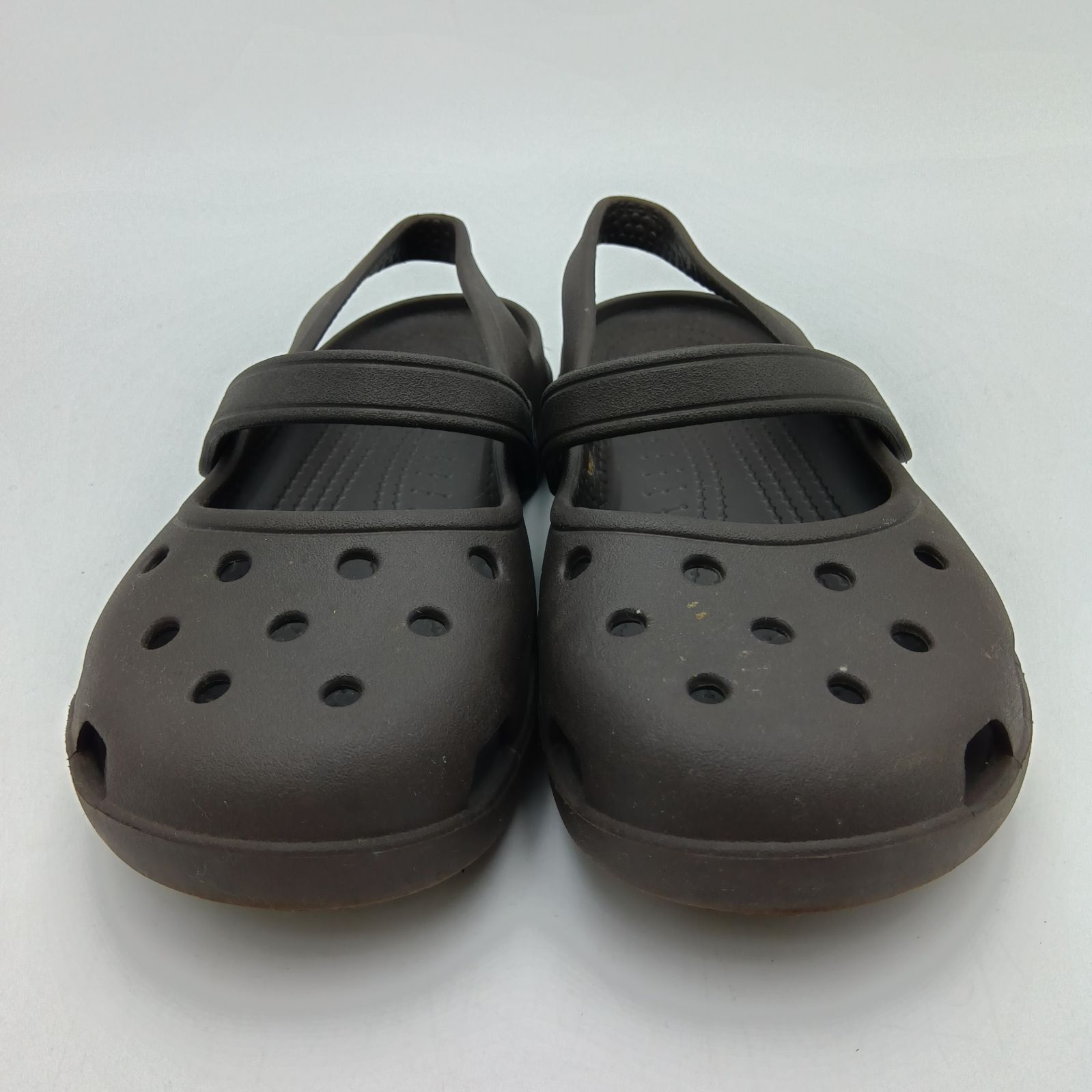 crocs クロックス メリージェーン サンダル ダークブラウン