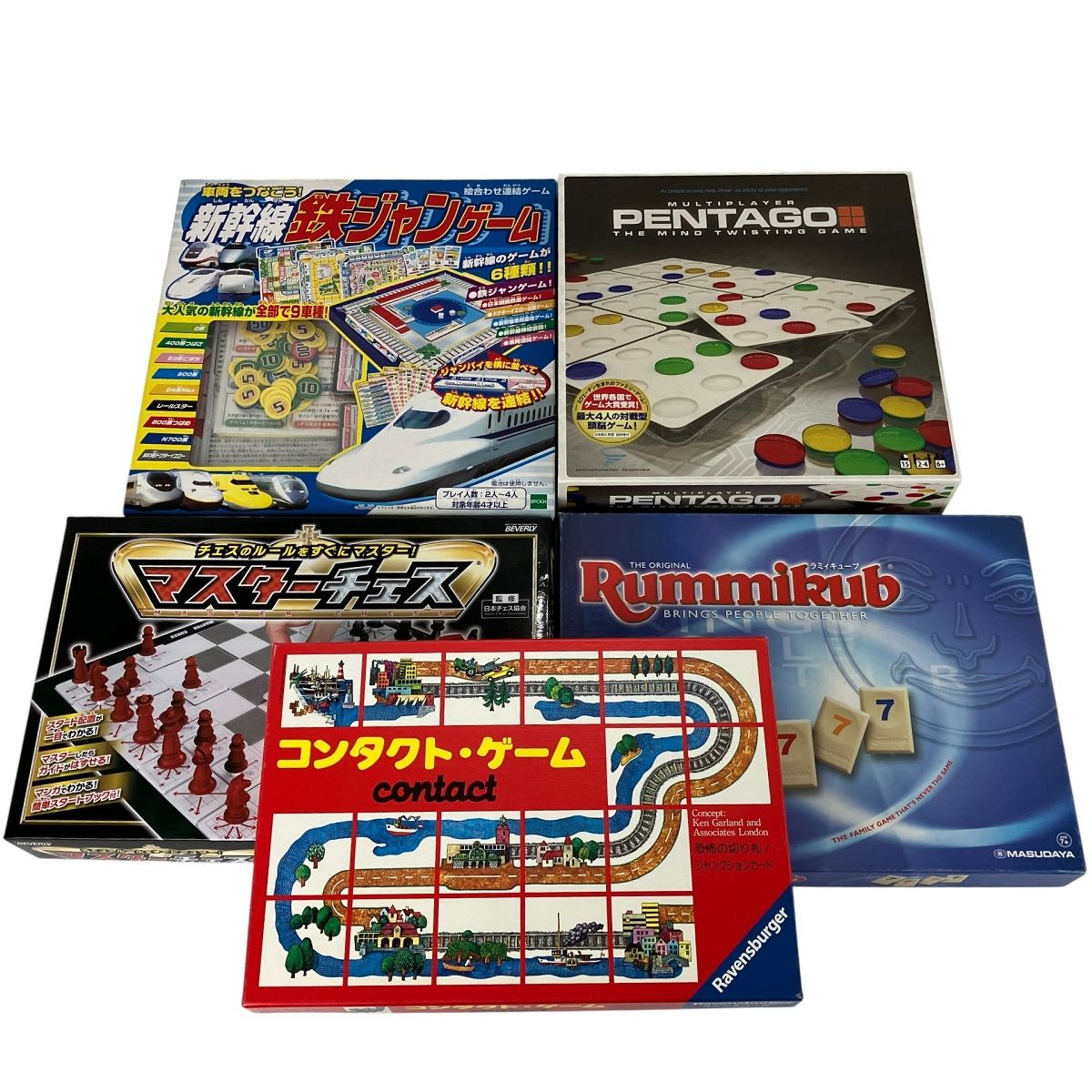 ボードゲーム ラミィキューブ マスターチェス コンタクト ゲーム など 5点セット ジャンク Y10382512