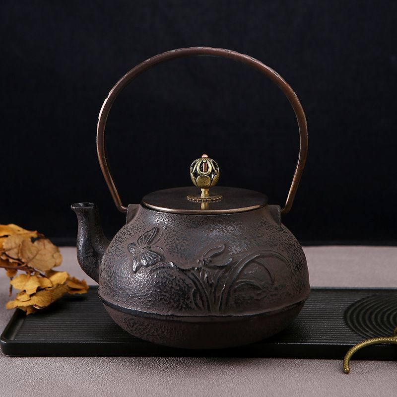 ❤️新品未使用❤️ 訳あり 鉄瓶 鉄器 南部鉄器 急須 IH直火 鉄分 南部鉄器 鉄瓶 急須 算玉はけめ 0.5L 直火 ih対応 日本製 南部