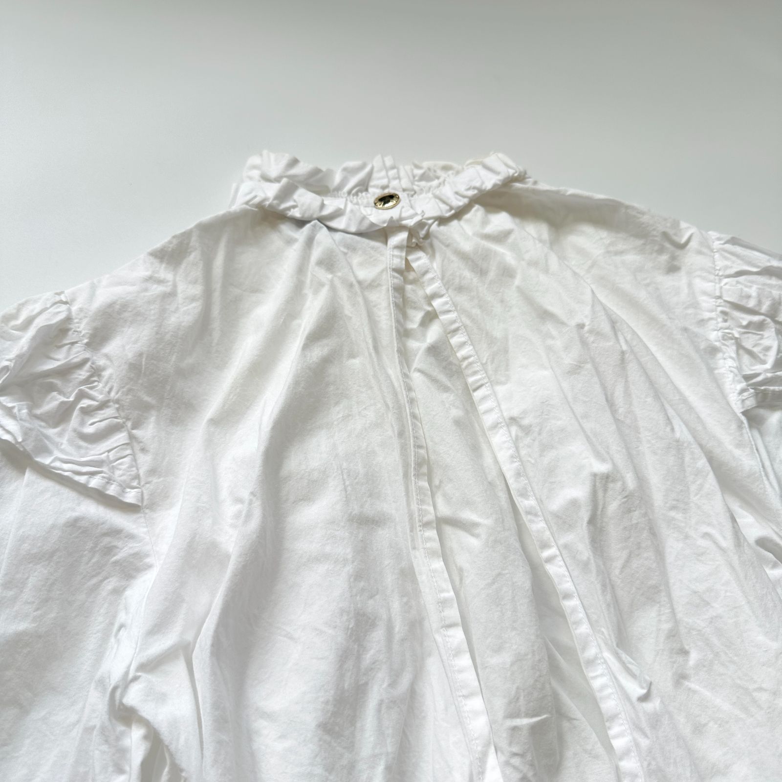 【GANNI 】24SS ブラウス　シャツ　ペプラムブラウス　リボン 楽天市場】GANNI ガニー ブラウス Cotton Poplin Peplum Blouse
