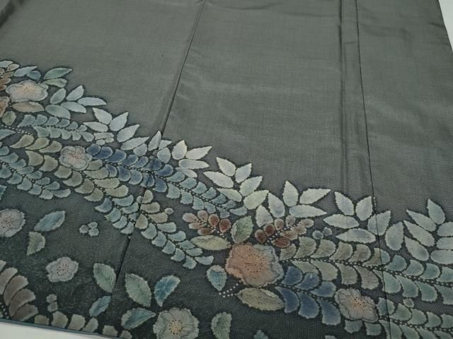 平和屋着物○訪問着 本場染大島紬 絞り 辻が花 正絹 逸品 CAAZ1010vf