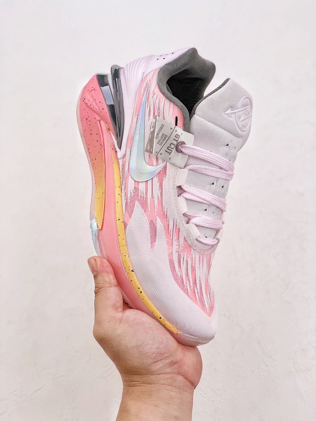 NIKE AIR ZOOM G.T. CUT 2 ナイキ エア ズーム GT カット 2 【MEN'S】 white/pearl pink-grey DJ6013-602