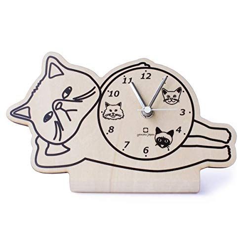ヤマト工芸 stand clock エキゾチックショートヘア -CATS- YK19-104 約