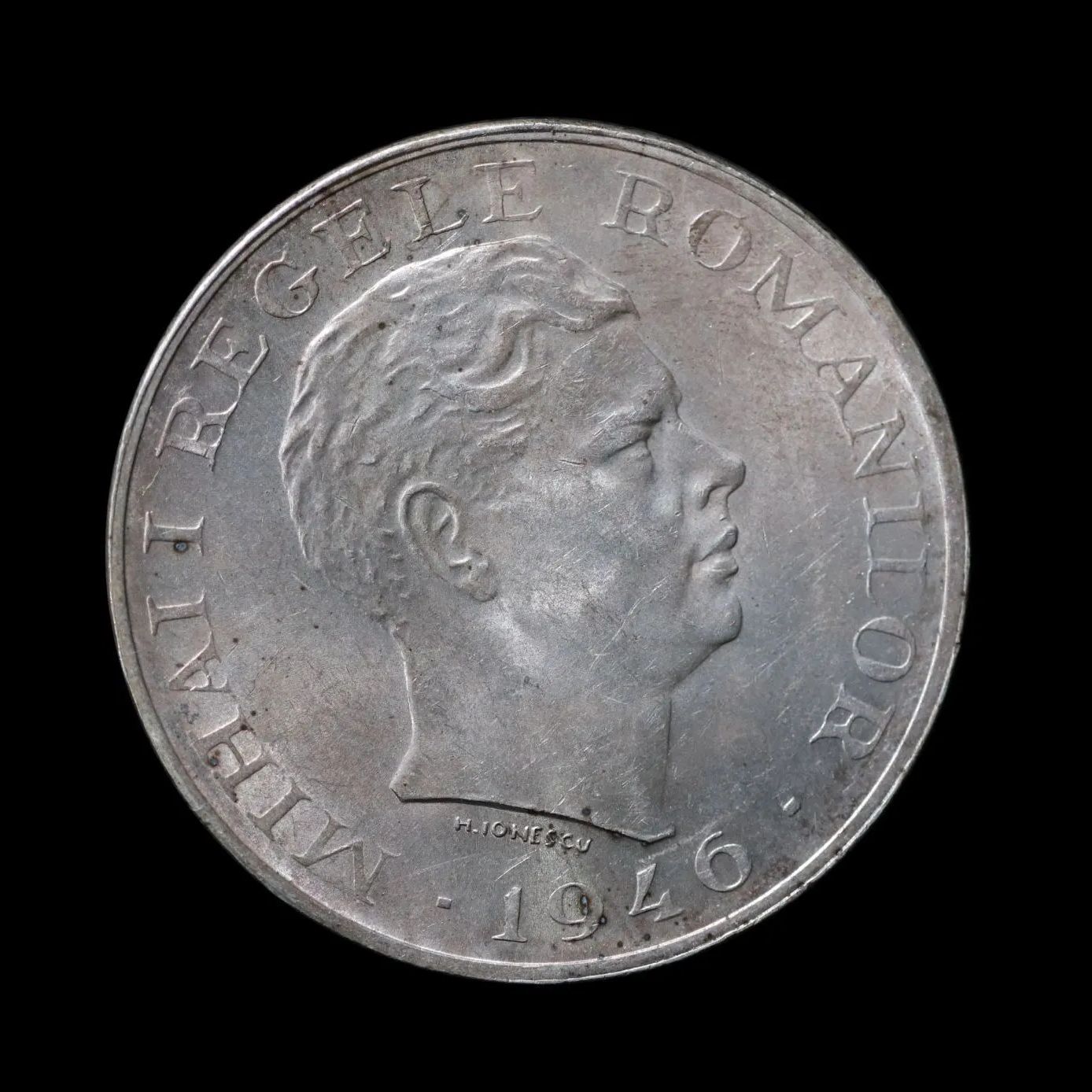 ROMANIA ルーマニア ミハイ1世 100000Lei 1946 銀貨