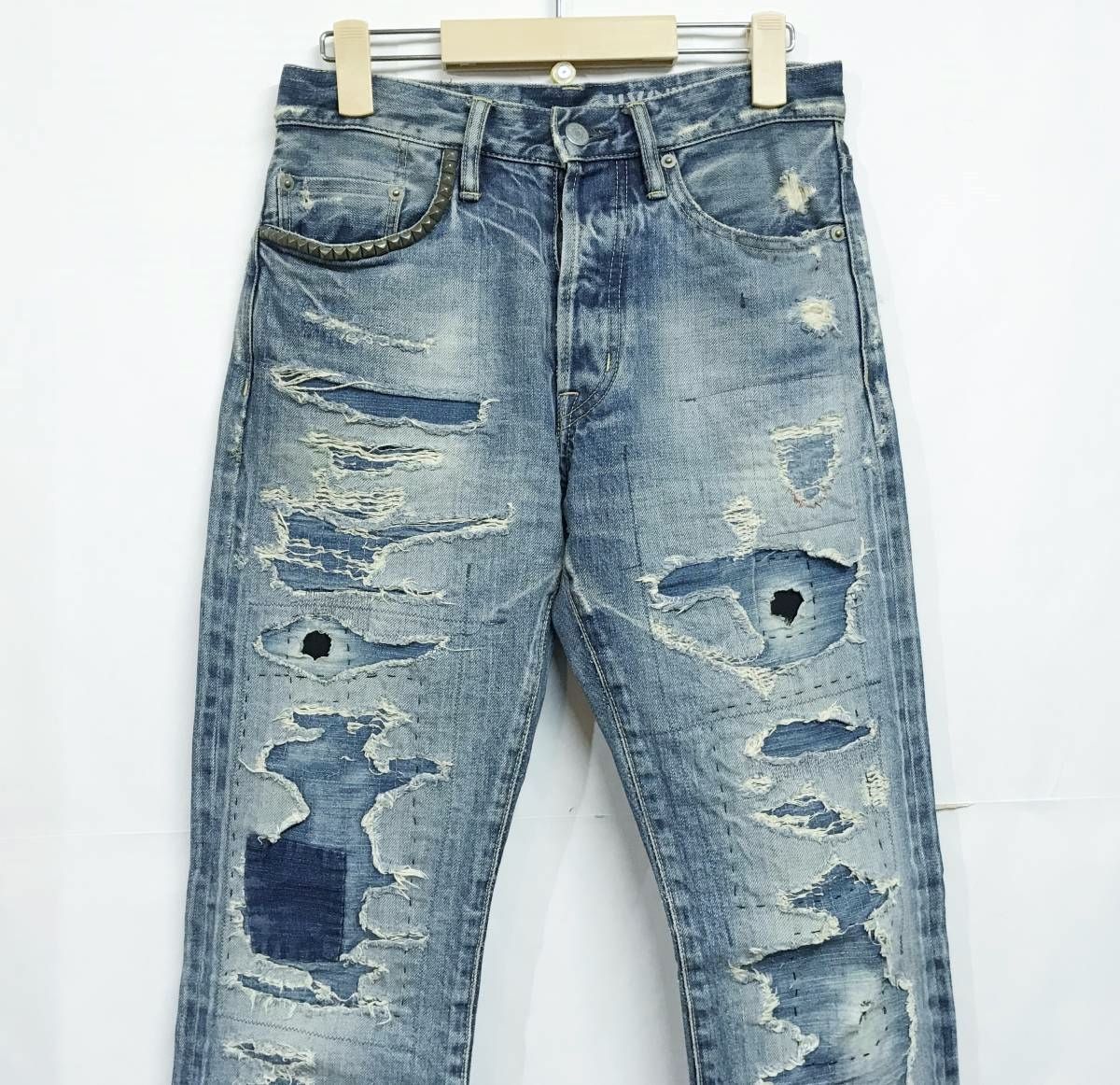 HYSTERIC GLAMOUR｜ヒステリックグラマー RWH加工 デニムパンツ  