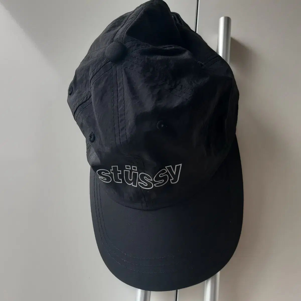 STUSSY ステューシー ナイロン ボールキャップ ブラック