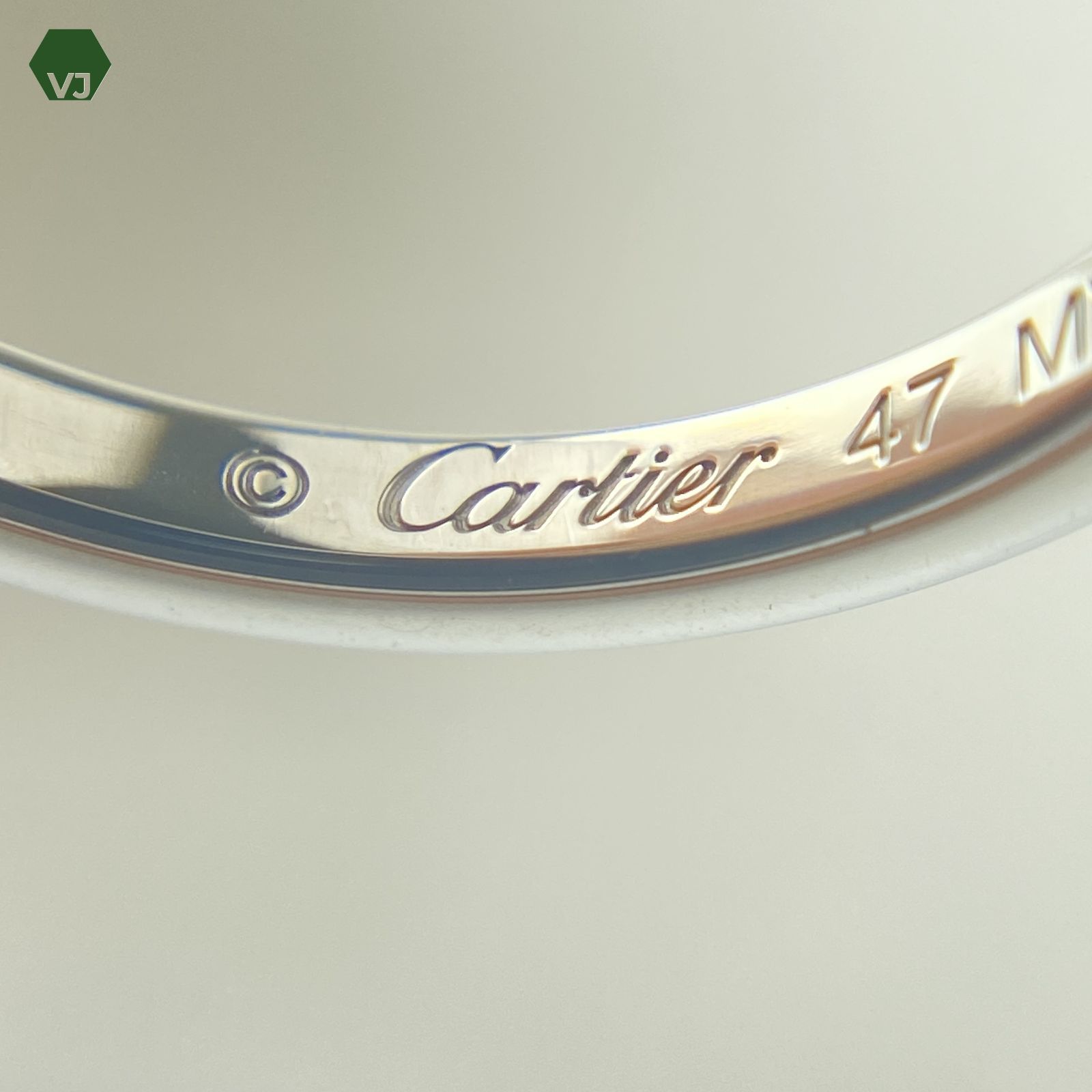 19-3】【CARTIER】バレリーナカーブウェディング 3Pダイヤ